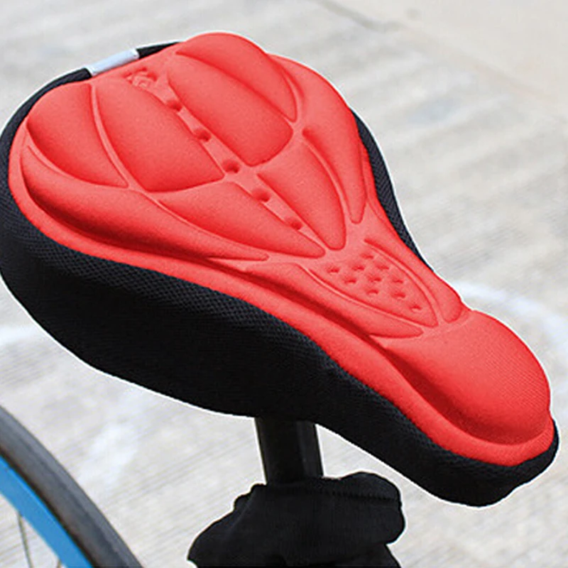 

3D Outdoor Soft Cycling Bicycle Silicone Bike Seat Cover Cushion Bicycle Parts