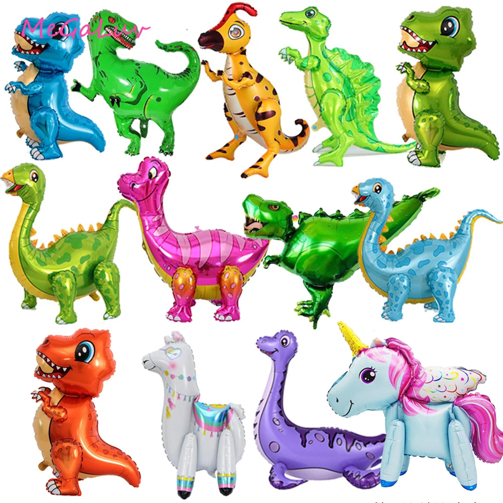 

1PC Large 4D Dinosaur Aluminum Foil Balloon Green Dinosaur Pterodactyl Birthday Party Unicorn Decoration Boy Toys Air Globos
