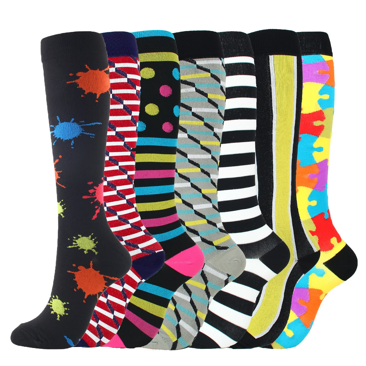 7 Pairs Per Set Riding Socks Sports Compression Stockings Compression Socks Factory Drop Shipping Welcome