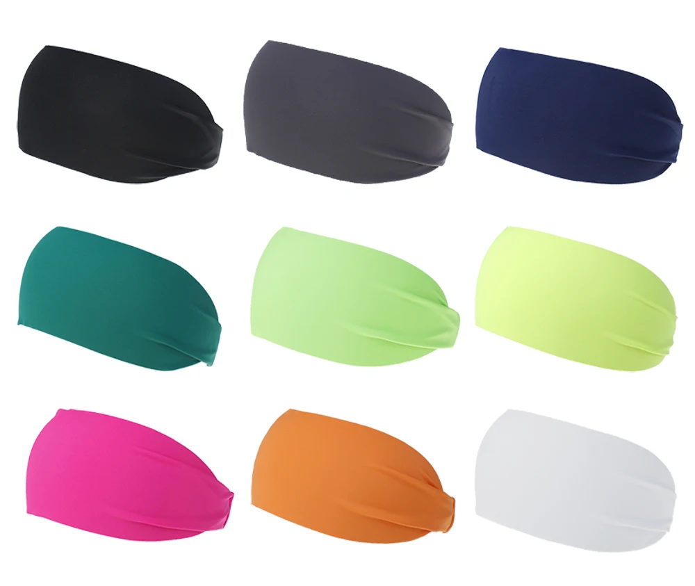 Новинка спортивная лента для волос эластичная широкая нескользящая повязка от