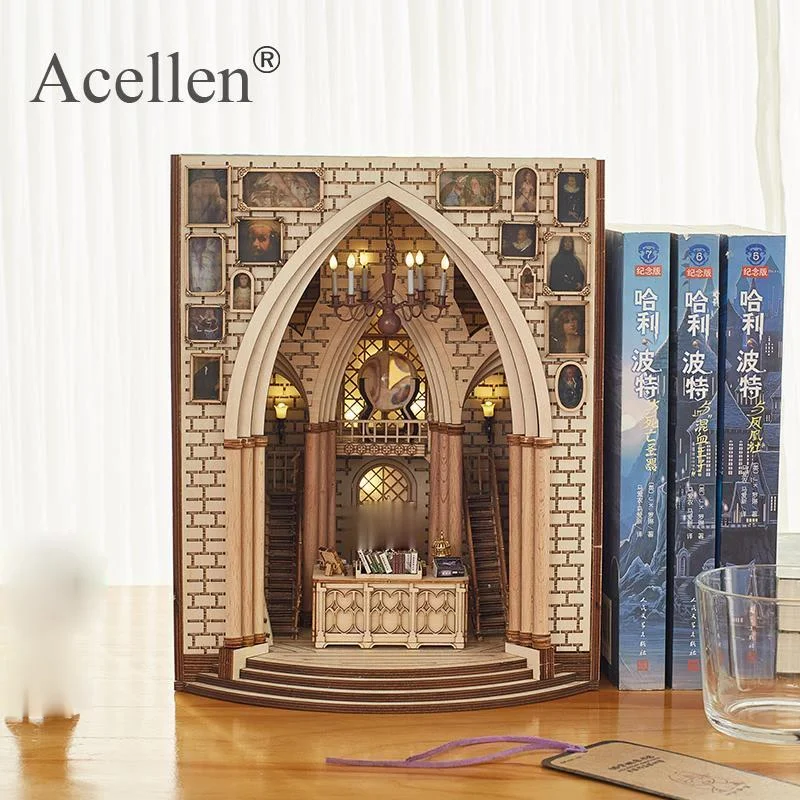 Деревянный главный офисный книжный уголок вставки художественный конец Сделай