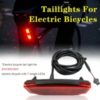 36v48v electric bike rear light tail light led waterproof safety warning rear lamp for e scooter mtb bike