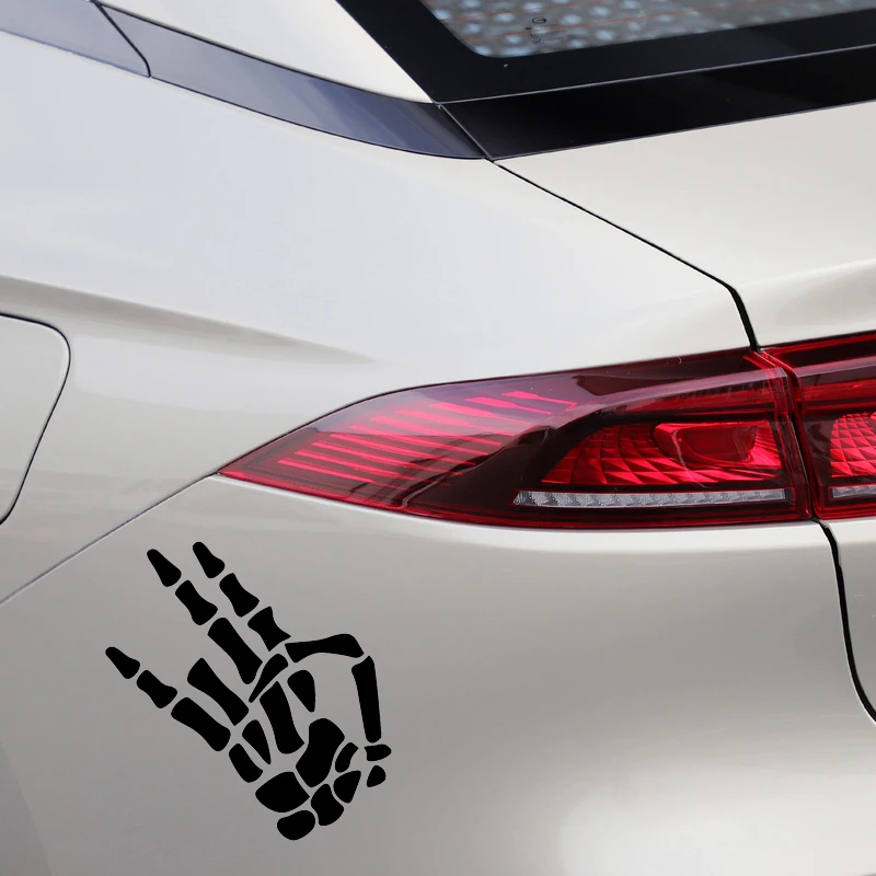

16.5X17.3CM Skeleton Funny Window Decal Whole Body Decoraiton Car Sticker