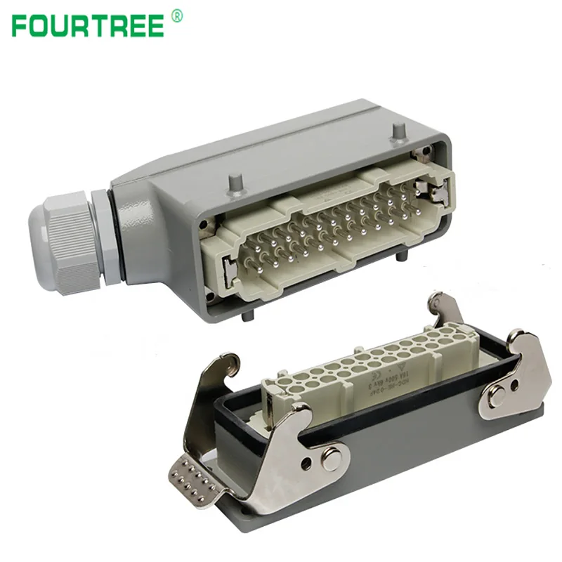 Прямоугольные сверхмощные разъемы HDC-HE промышленная Водонепроницаемая