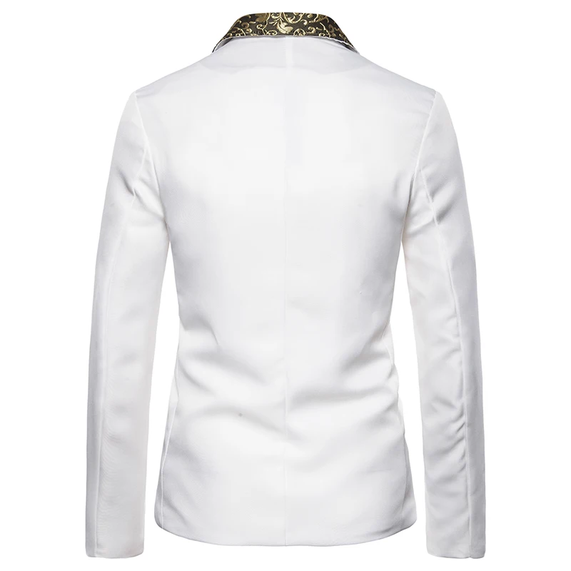 

Loldeal Mens Suit Floral Party Dress Suit Stylish Dinner Tuxedo Jacket Wedding Blazer