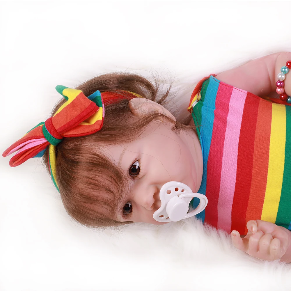 20 &quot50 см Bebe Reborn игрушки для детей куклы малышей мягкие виниловые девочек