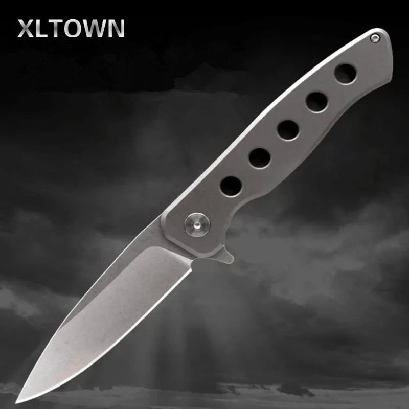 Стальной складной нож XLTOWN D2 Многофункциональный резец из титанового сплава для