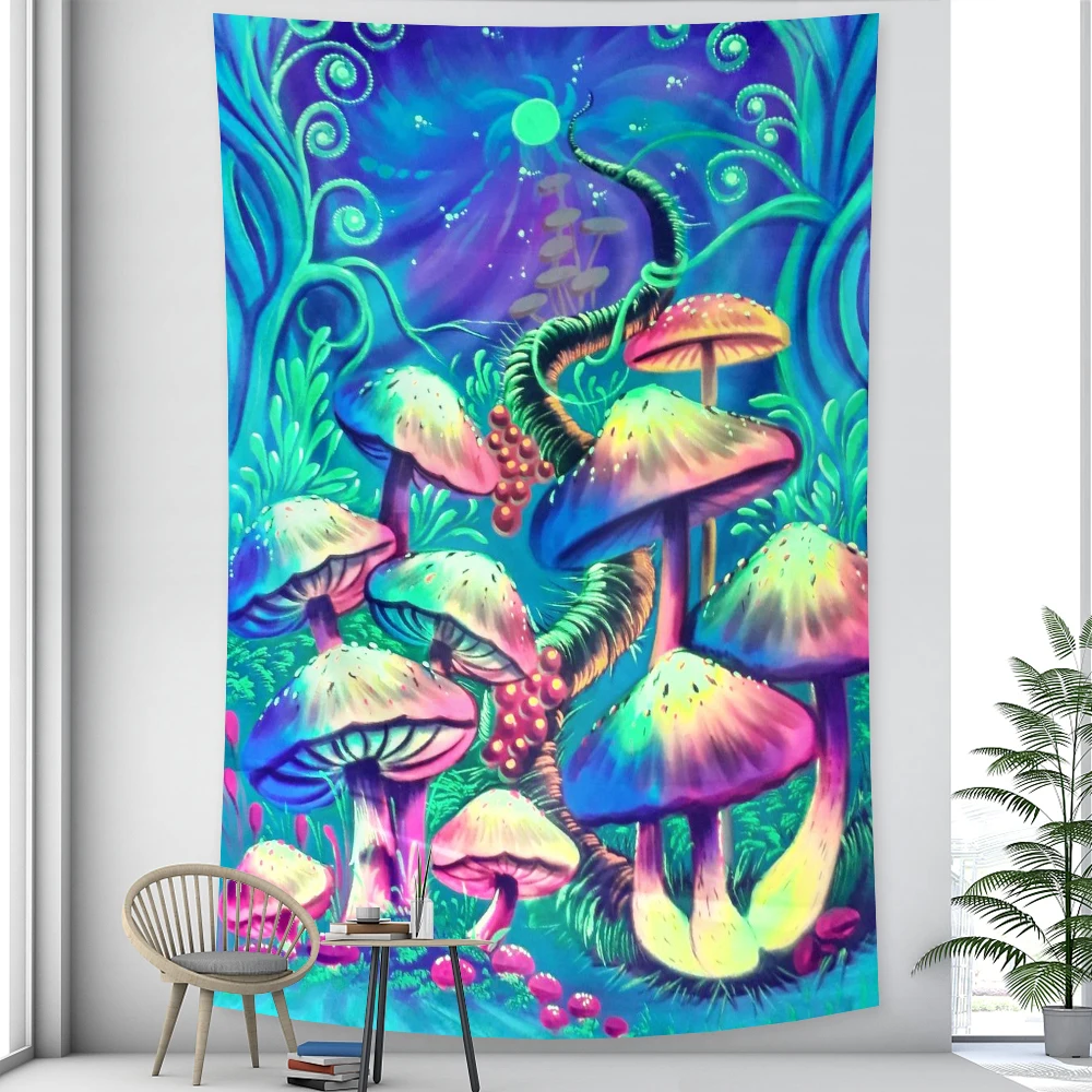 Психоделические сцена украшения для дома бабочки МАНДАЛА ГОБЕЛЕН хиппи богемный