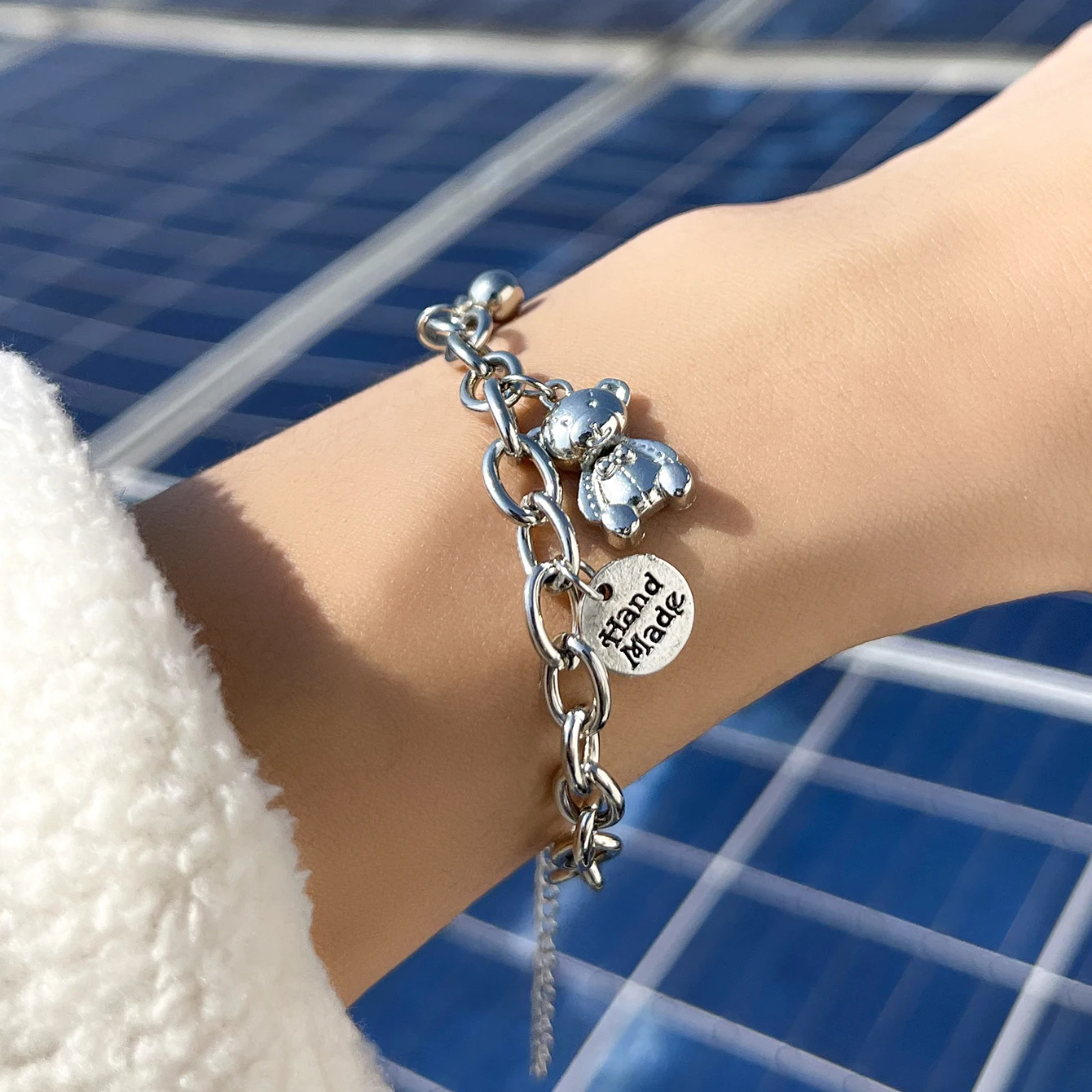 Цельный браслет Aprilwell в готическом стиле для женщин украшение на ногу с надписью