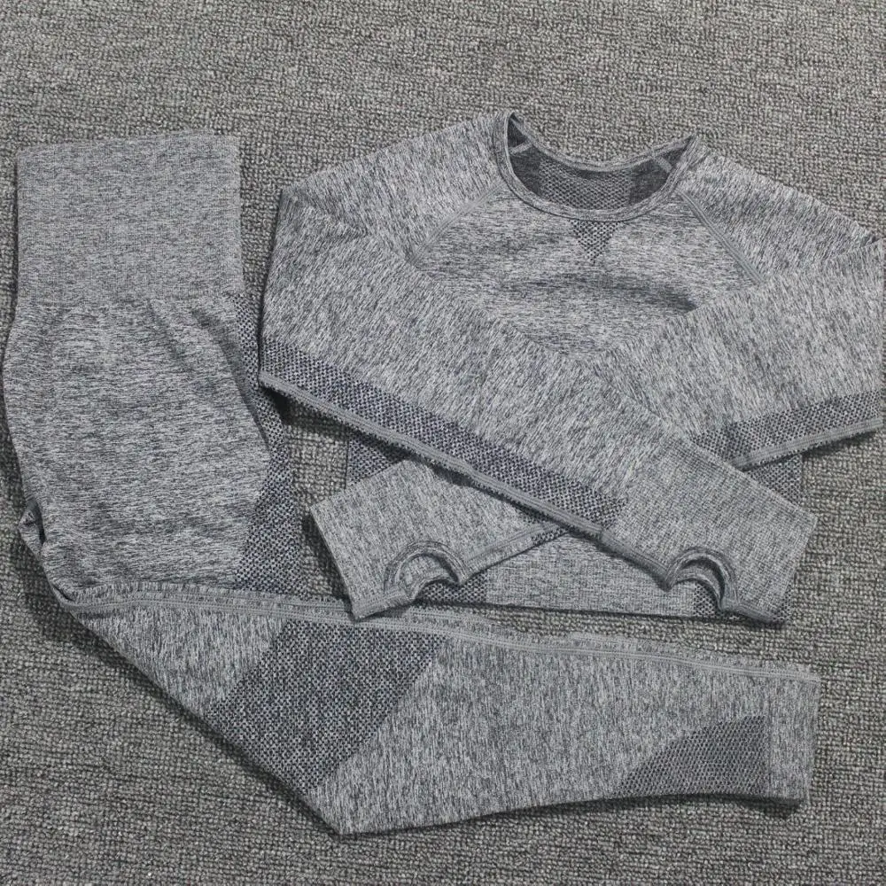 Женский спортивный костюм для йоги комплект из 2 предметов спортивная одежда