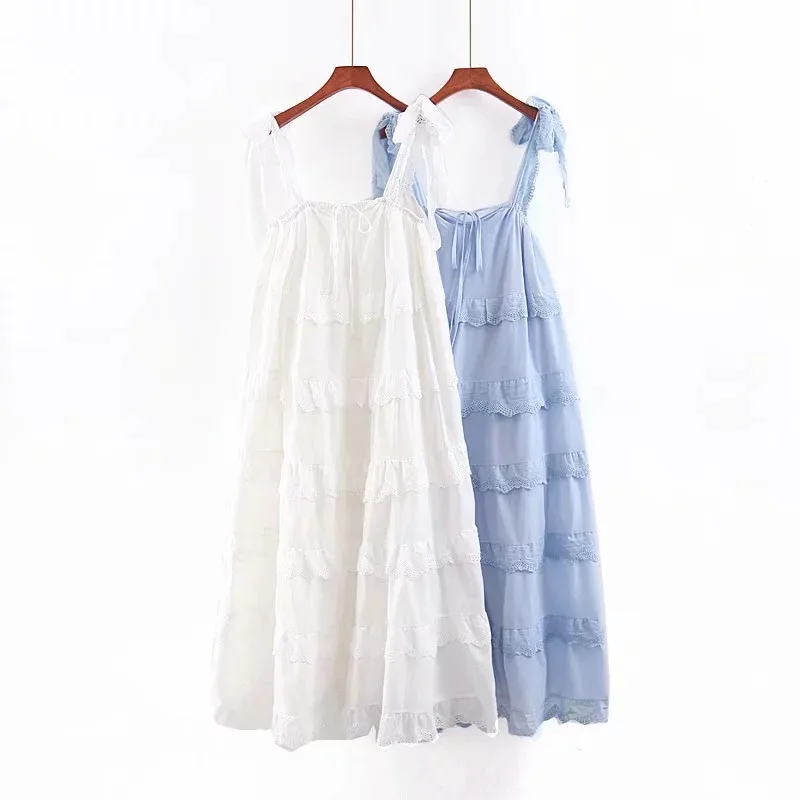 

Summer Women's Ruffle Maxi Dress 2020 Retro Ruffles Sleeveless Solid Cake Pleated Dress Pendulum Vacation Loose Strapless Dress