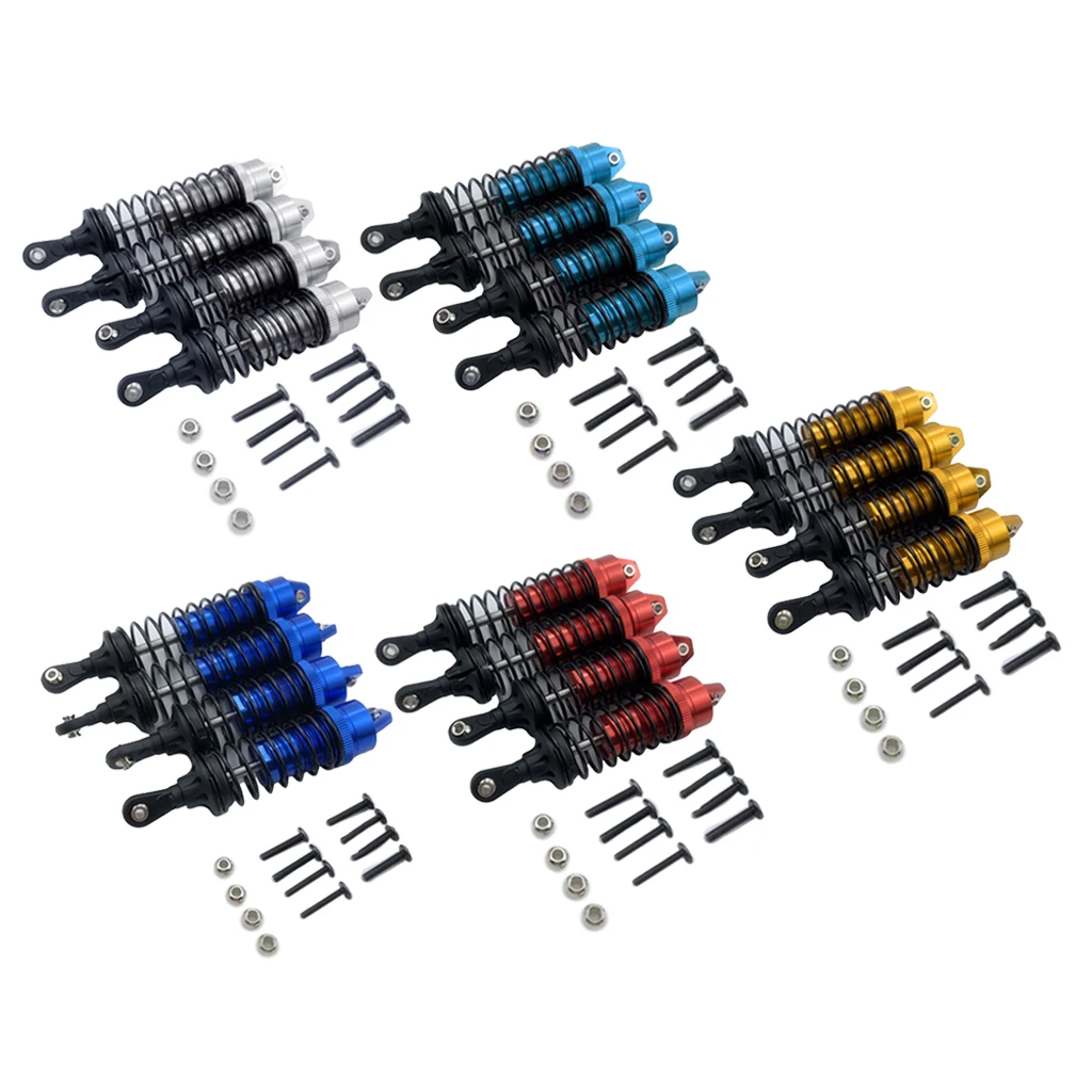 

4Pcs Aluminum Front & Rear Shock Absorber for Slash 4x4 Car DIY Part