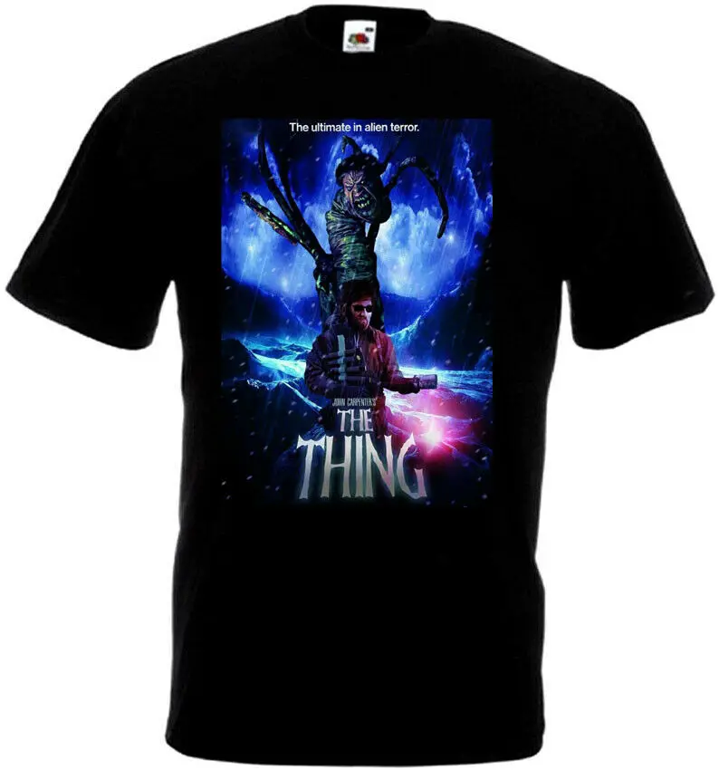 The Thing V40 футболка фильма плакат ужас Джон плоттер все размеры S 5Xl мужские | Мужская