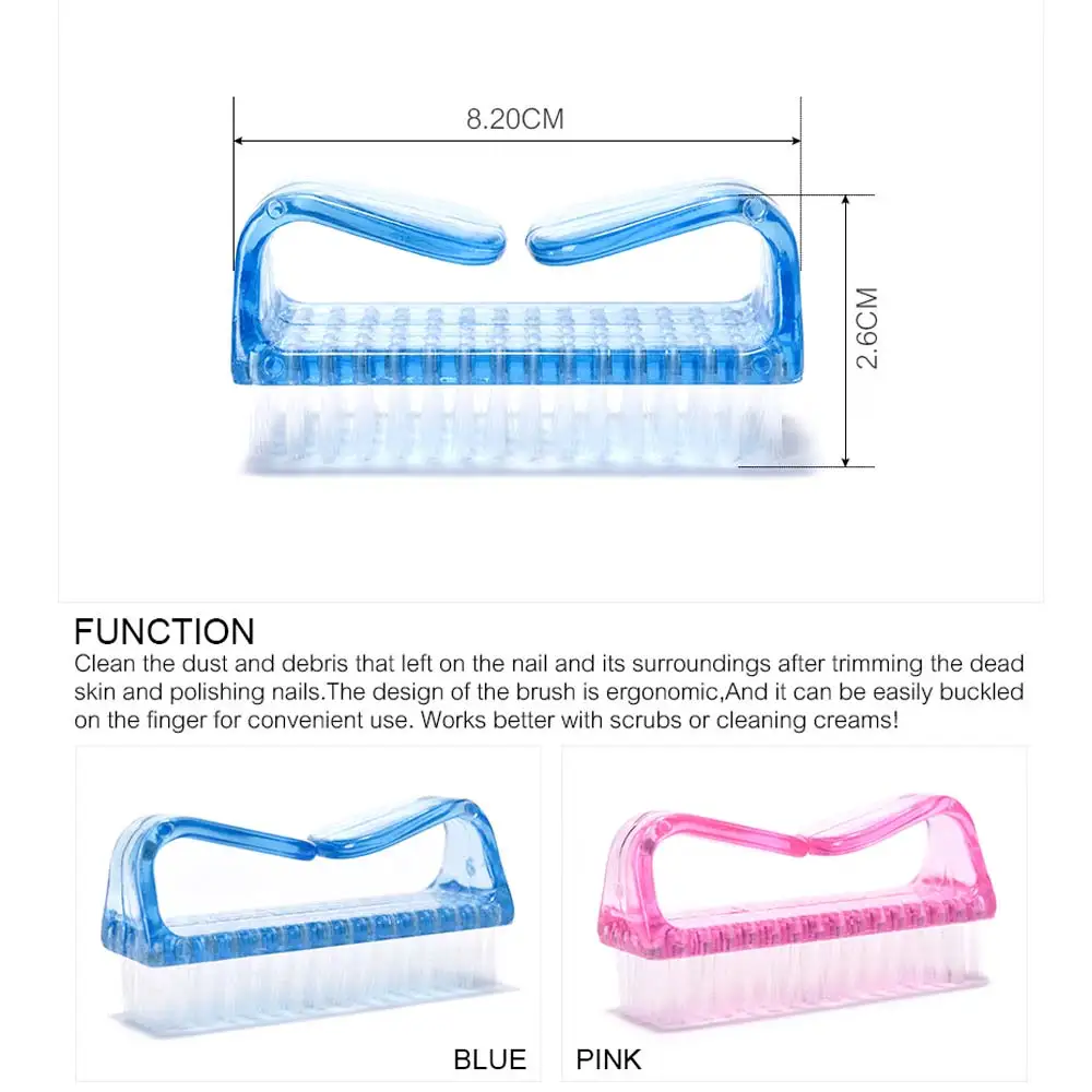 Пластиковая прямоугольная щетка от пыли KADS 2 цвета розовый или синий Маникюрный