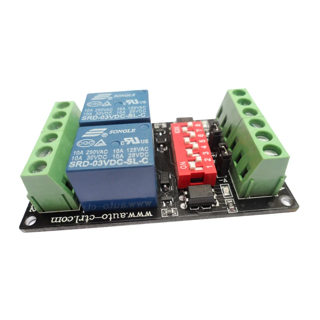 2 канальный 3V/5V/12V/24V релейных платов модульный оптрон высокий уровень/низкий