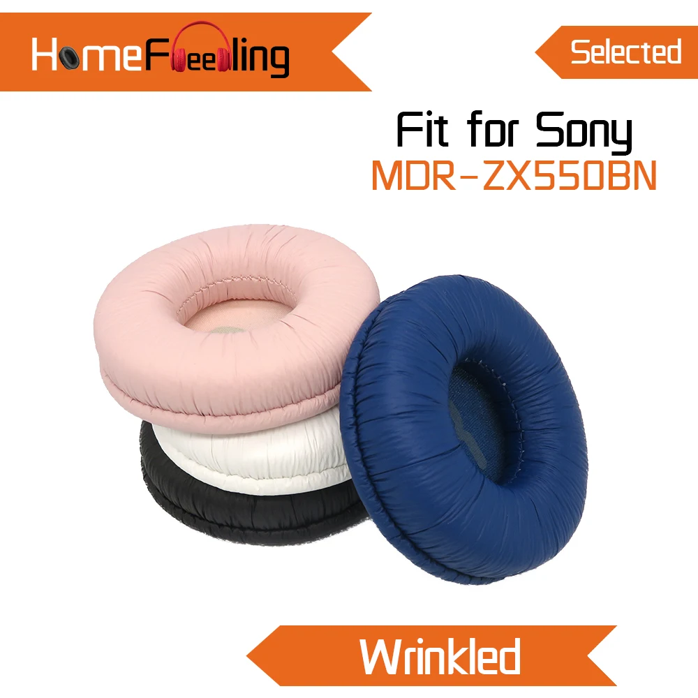 

Homefeeling Earpads For Sony MDR ZX550BN MDR-ZX550BN Headphone Wrinkled Round Universal Leahter Repalcement Parts Ear Cushions