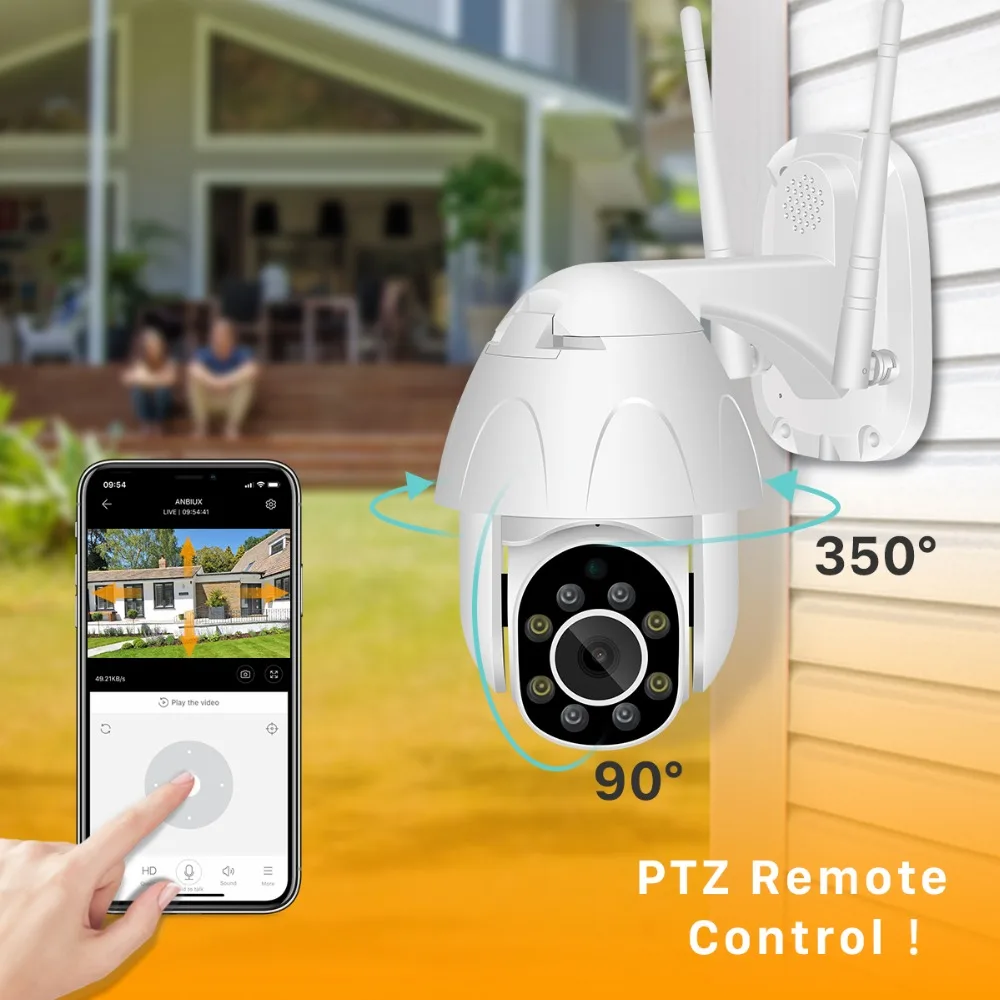 Беспроводная PTZ камера besder 1080 P, наружная, IP66, водонепроницаемая, ONVIF, двухсторонняя, аудио, связь, Wi-Fi, ip-камера безопасности, 30 м, ночное видение, CCTV