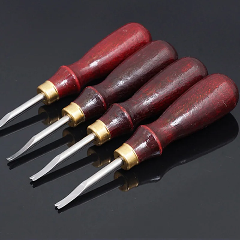 8 шт. кромки кожи для резки и кожаные склеивания ручных кожаных канавок