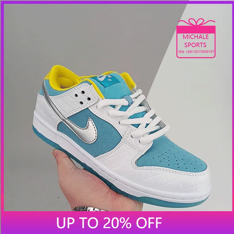 

SB Retro University Blue Dark Mocha Luncky Green Women Mens Basketball Shoes Sports Sneakers Size 36-45