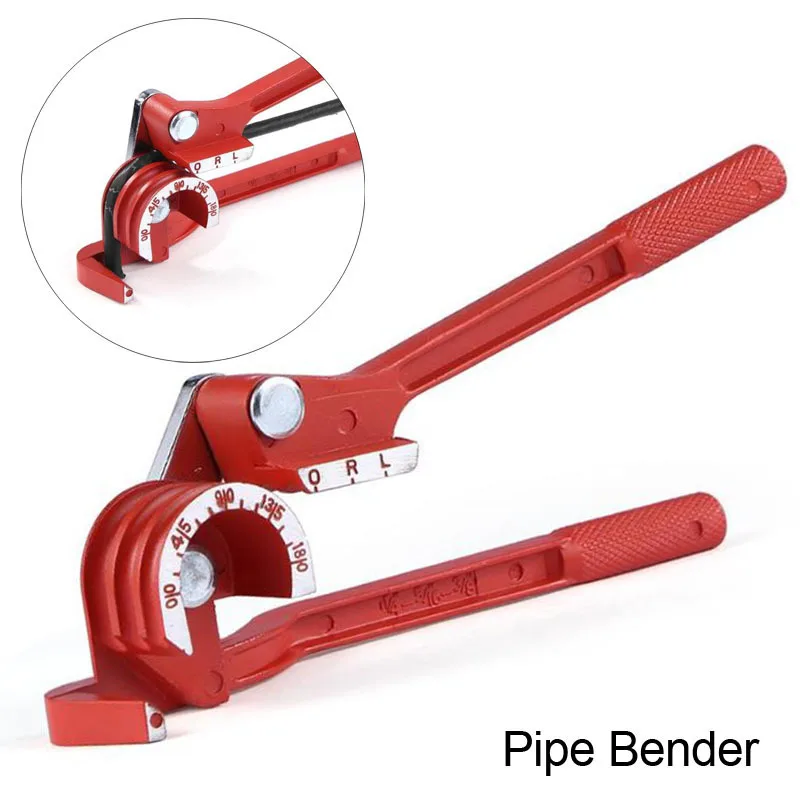 

3 in 1 Copper Pipe Bender Hand Tool Bending Machine Manual Tube Bender for Brake Tubes 6mm 8mm 10mm 90/180 Degree Curving Pliers