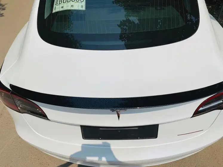 Для Tesla model 3 спойлер из углеродного волокна Материал 2012-2019 m3 Стиль