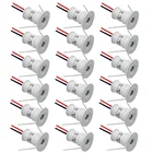 Встраиваемая потолочная лампа, Точечный светильник в виде корпуса, серебристый, черный, белый, 1 Вт, 12 В постоянного тока, освесветильник для кухни, кабинета, лестницы