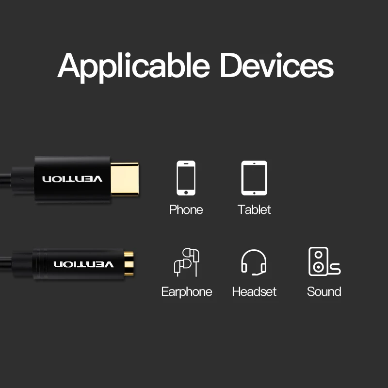 Vention Type c до 3 5 мм разъем для наушников AUX USB C кабель Huawei V30 P30 pro Xiaomi Mi 9 Oneplus 7T аудио