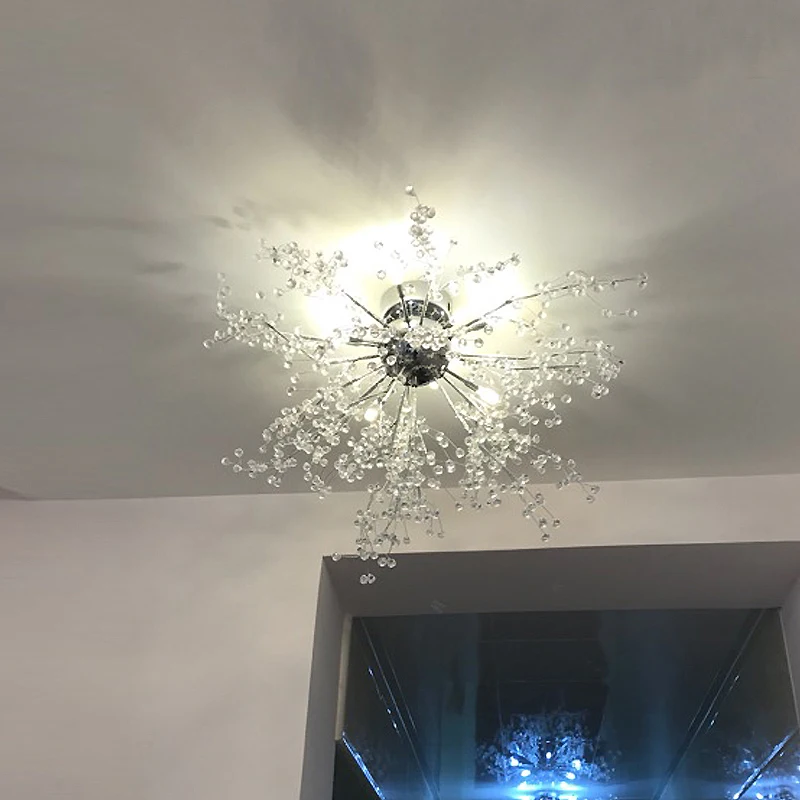 Ganeed современный имитация кристалла Acrly светодиодный G4 Celling lights 8 Arms светильник