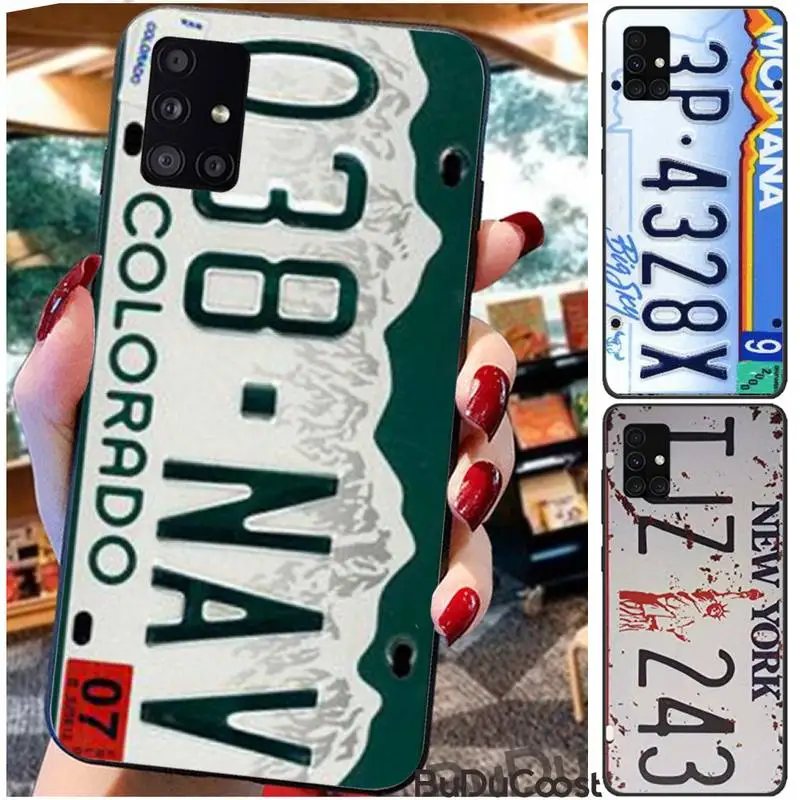 

Supernatural Funny License Plate Number Phone Case For Samsung Galaxy A10 A20 A30 A40 A50 70 A10S 20S A2 Core C8 A30S A50S A31