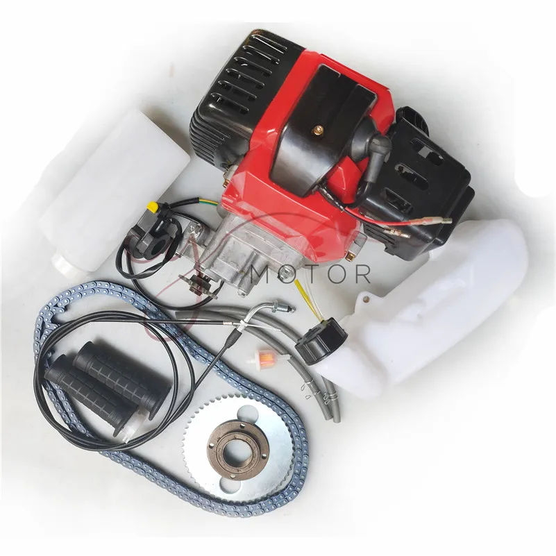 49cc велосипед 4 тактного газового комплект моторного двигателя DIY моторизованный