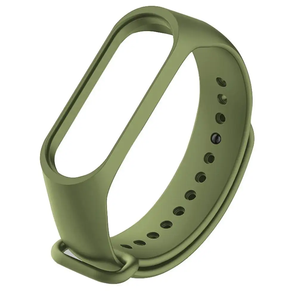 Army Green Мода для Xiaomi Mi группа 4/3 сменный ремешок спортивный силиконовый ремешок Браслет двухцветный высекательный пресс машины для сменного ремешка - Цвет: Army Green