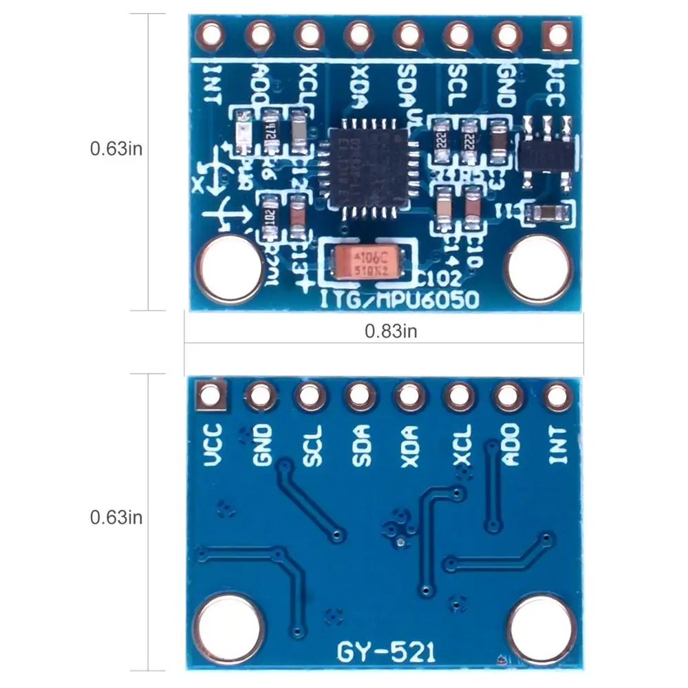 Cuburtas 3 Axial GY-521 MPU-6050 Module Axis analog gyro sensors + Gyroscope Accelerometer Stance Tilt MPU6050 | Компьютеры и офис
