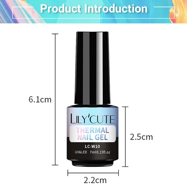 7ml Thermal Gel Nail Polish DIY Design 6