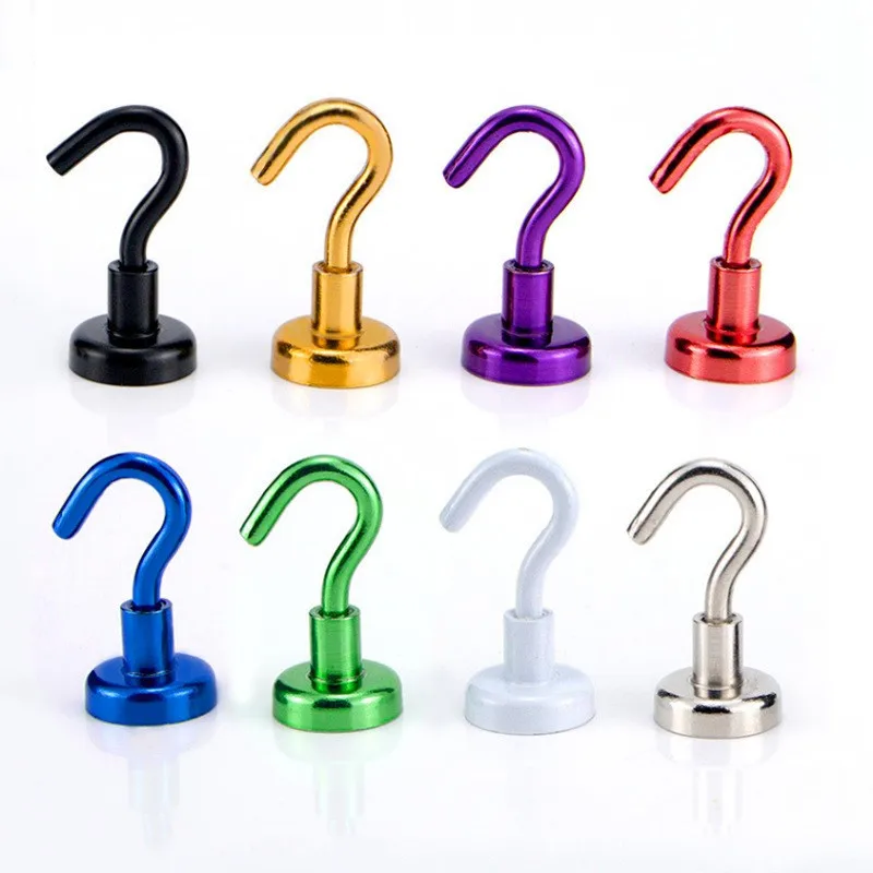 

1Pcs Magnetic Hook Strong Hook Magnet Bracket Wall Suction Hook Bracket Support Hardware Magnetic Tool Multicolor