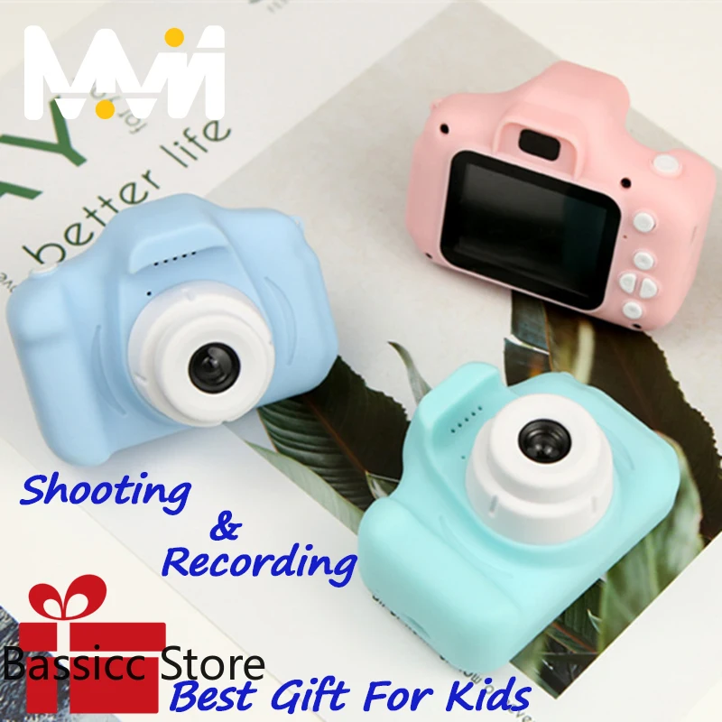 

Mini Digital Camera Toys for Kids 2 Inch Screen Chargable Photography Props Cute Baby Child Birthday Gift For kids Outdoor Game