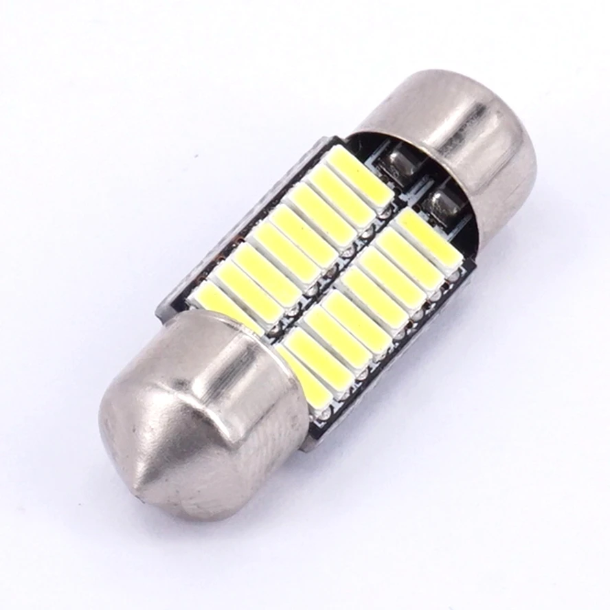 1 шт. гирлянда C5W Led 4014 16 SMD светодиодов внутреннее освещение 31 мм Купольные лампы