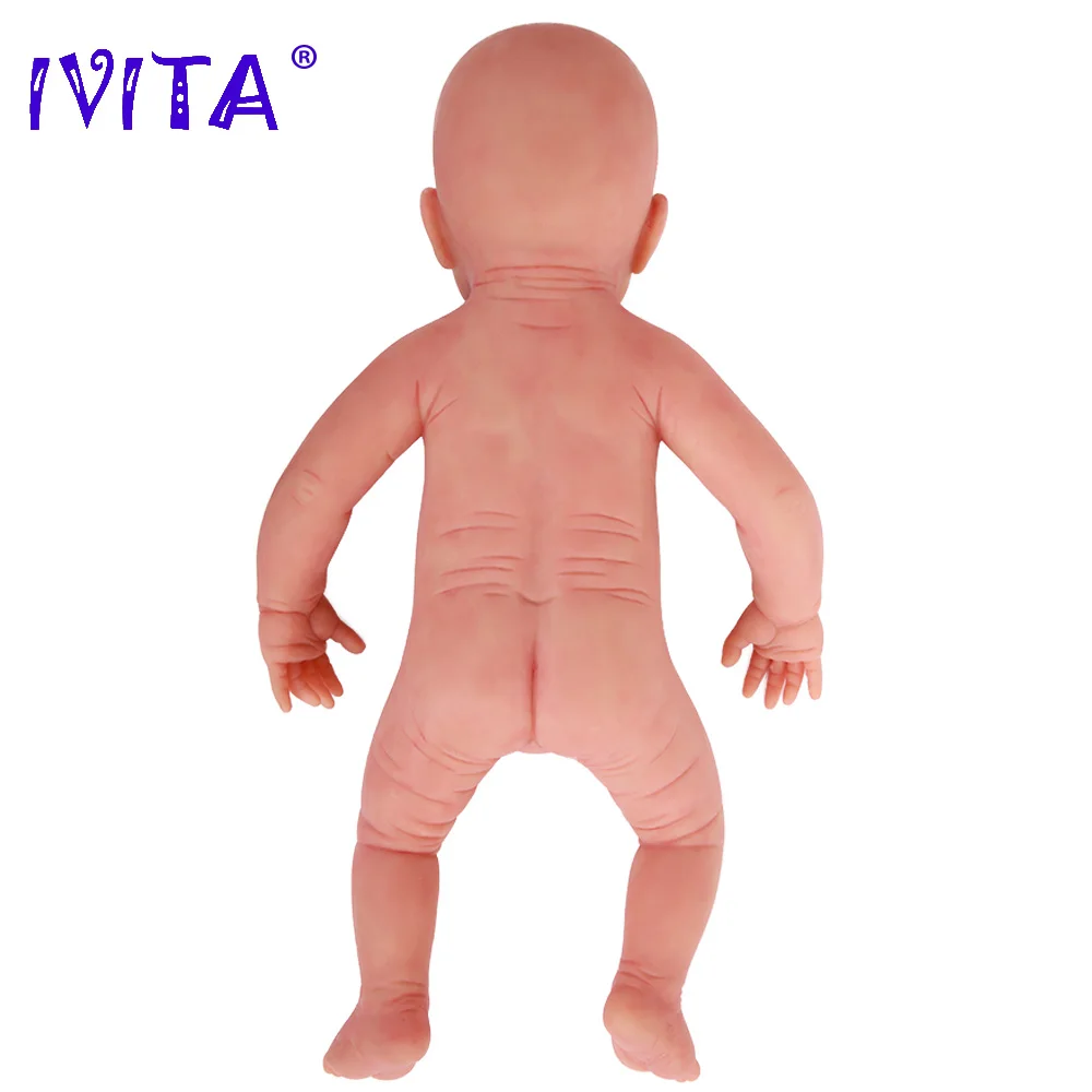 IVITA WG1807, 57 см, 5900 г, полностью силиконовые детские куклы, Плачущие девушки, Глаза открываются, реалистичные, Boneca, живые детские игрушки, могут принимать соски