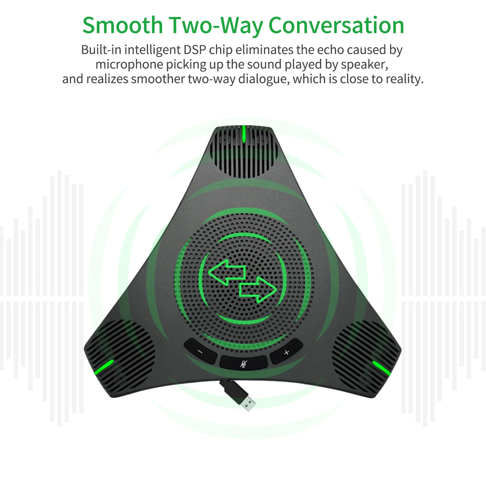 Aibecy USB Speakerphone Conference Microphone Omnidirectional Computer Mic 360° Voice Pickup with Mute Key for Video | Компьютеры и