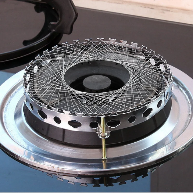 Stainless Steel Gas Cooker Stove Torch Net Windproof Energy Saving Circle Cover Case Mesh Kitchen Accessories | Дом и сад