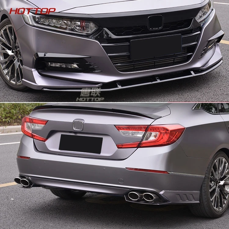 

Автомобильный гоночный бампер, спойлер, протектор для Honda Accord 10 2018 2019, передний и задний 6 шт., автомобильный Стайлинг