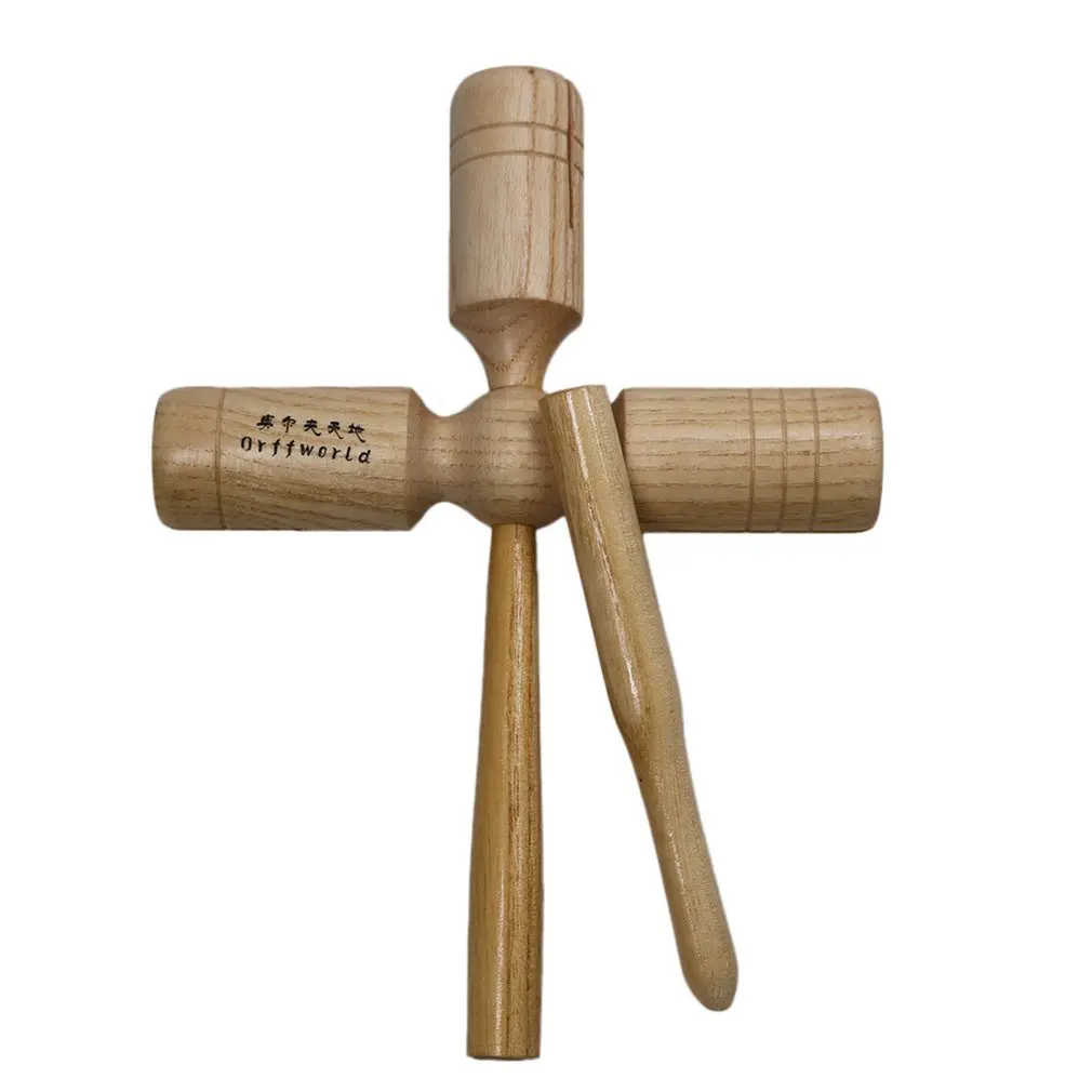 Детские деревянные тройные колокольчики для детей музыкальный инструмент