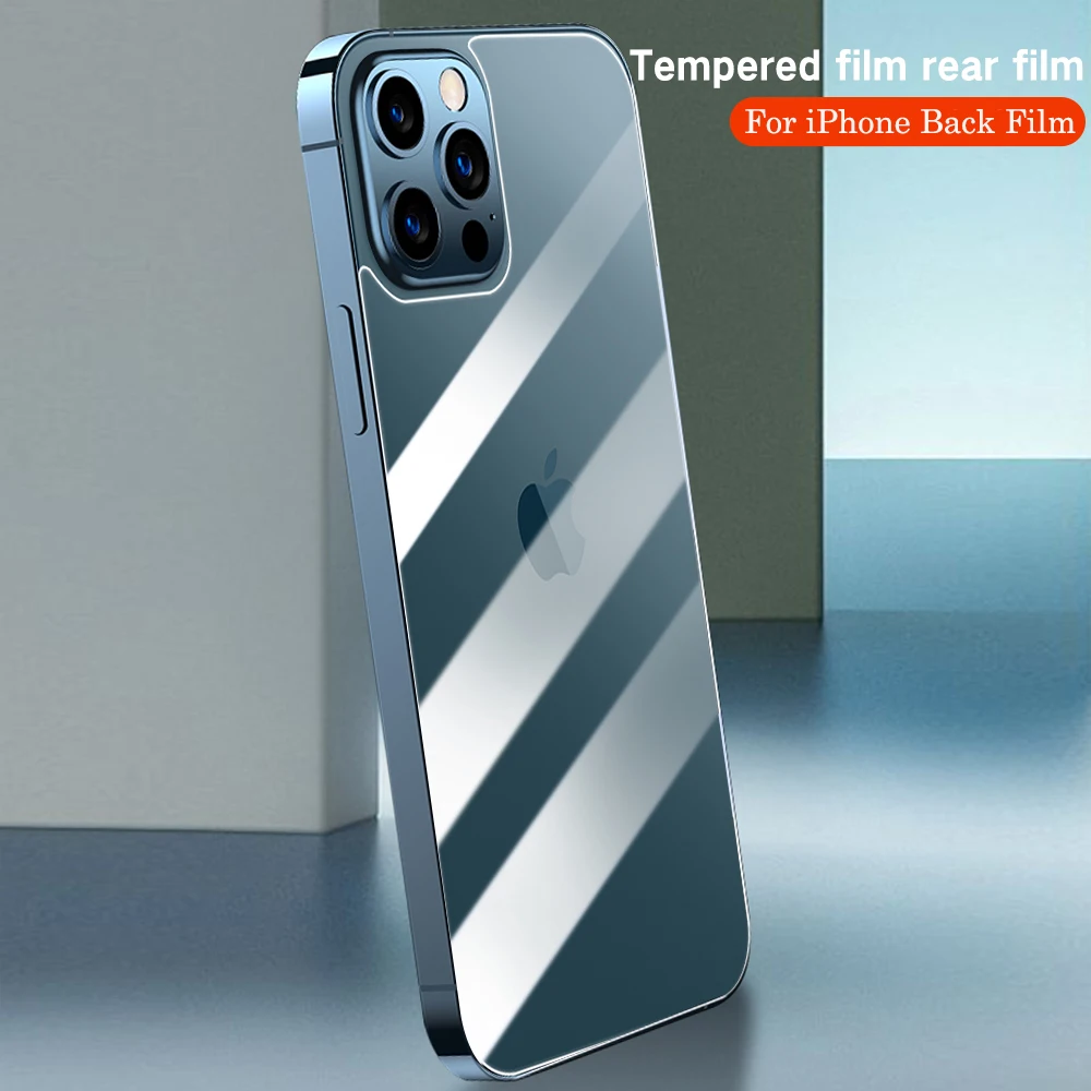 

Screen Protector For iPhone 12 11 13 Pro Max 12 Mini Back Tempered Glass For iPhone 11 Pro Max 12 Pro Max Full Cover Protective