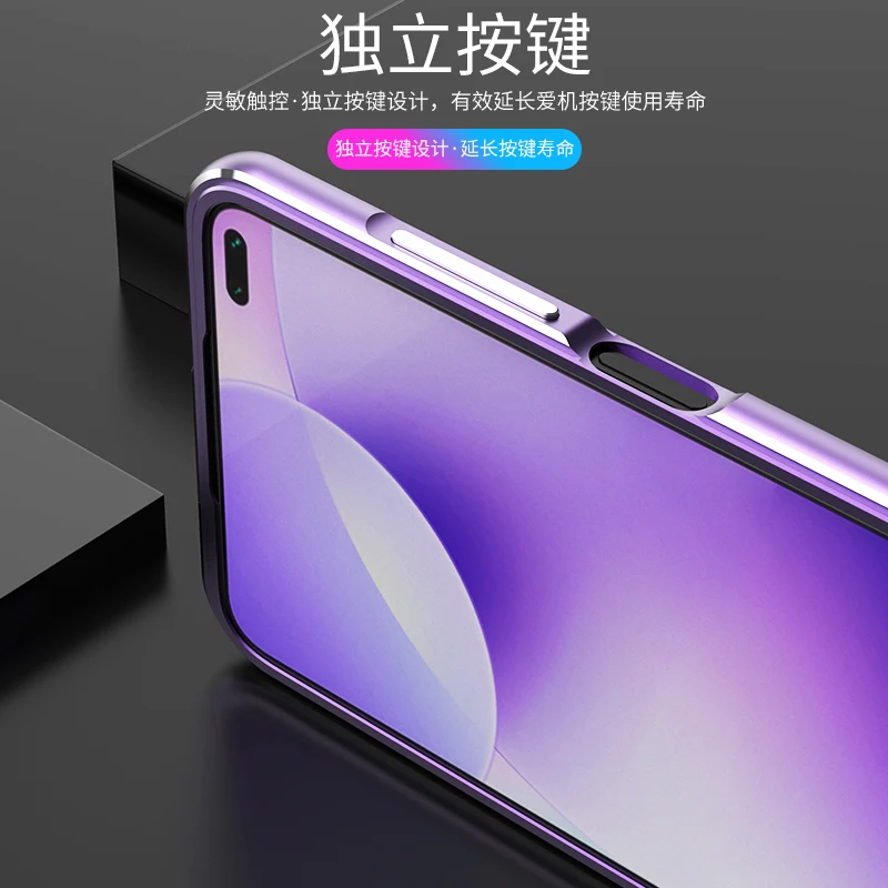

Shockproof Metal Frame Case for XIAOMI Mi 11 Redmi K20 K30 Luxury Anti Fall Bumper Cover Full Coverage Shell