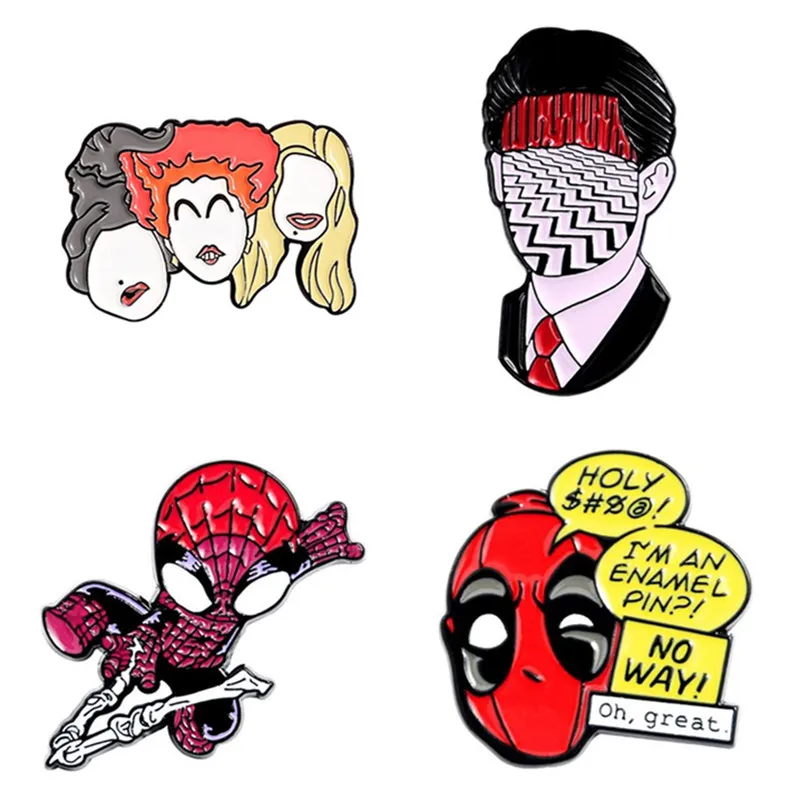 Значки аниме эмалевые броши в виде для Для женщин металлические декоративные