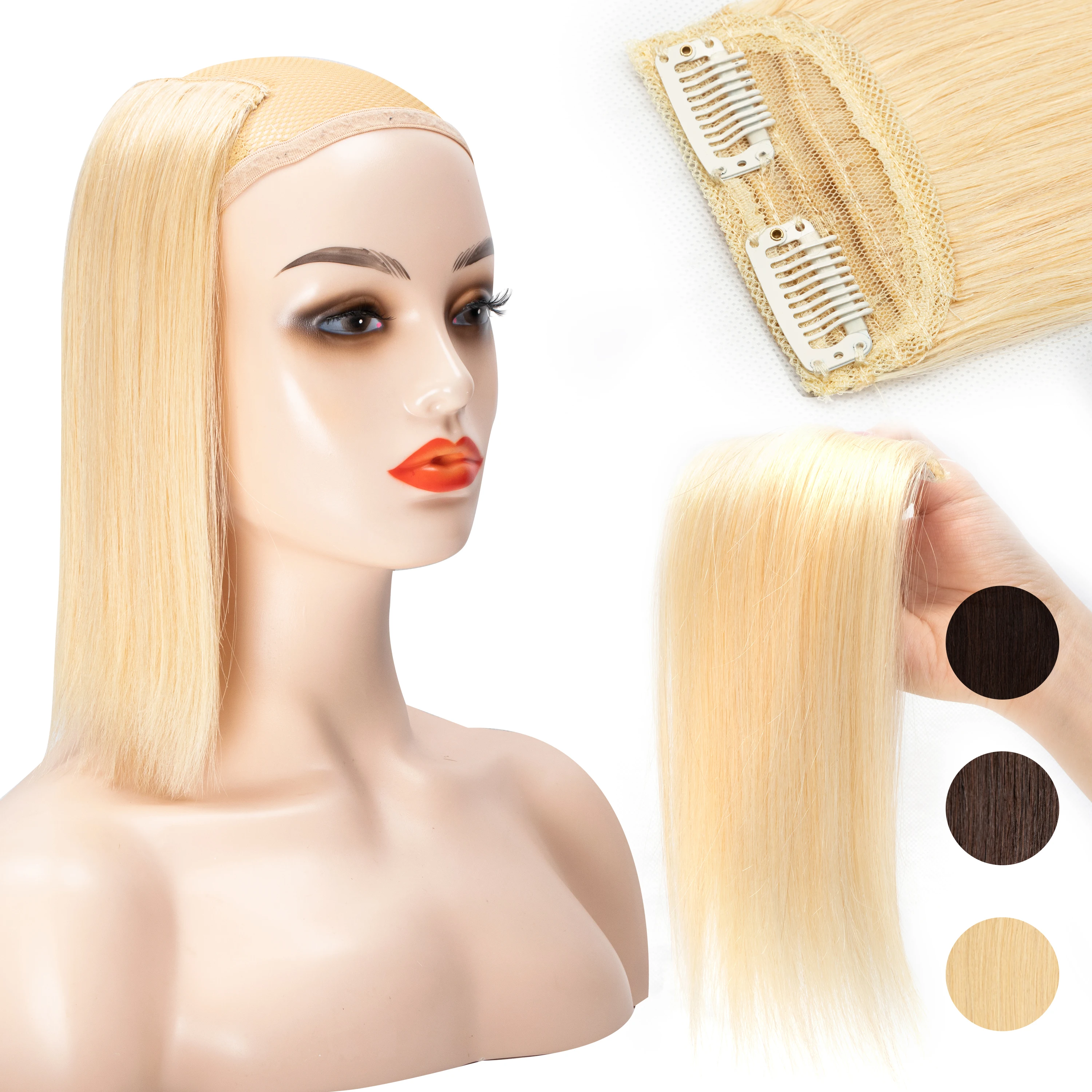 Натуральные волосы для наращивания Mrshair с зажимом короткие 10 25 см наращивание