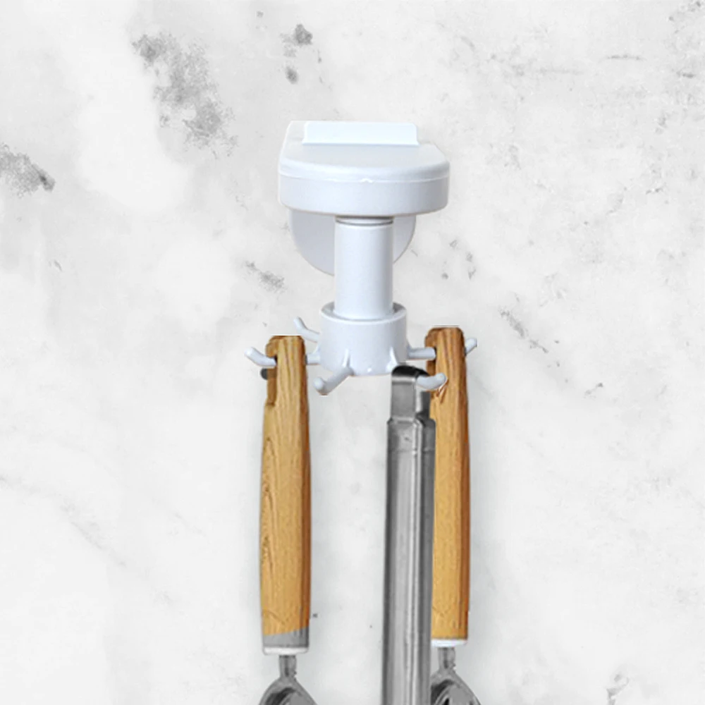 Настенный крючок для кухни Bathroo Органайзер вешалка многофункциональный клей без