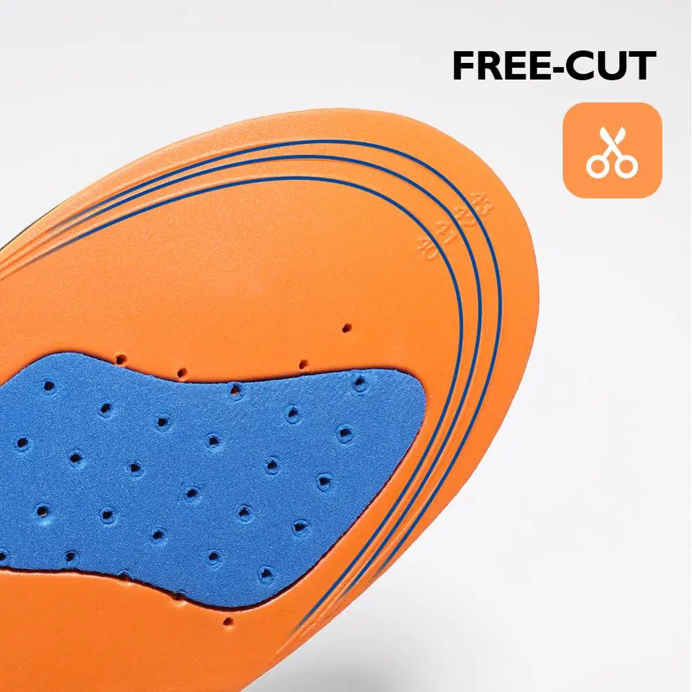 BANGNI Sports Inosles Soft EVA Shock Absorb Shoes Pad Running Sole Heel Cushion Plantar Fasciitis Feet Inserts for Women Men