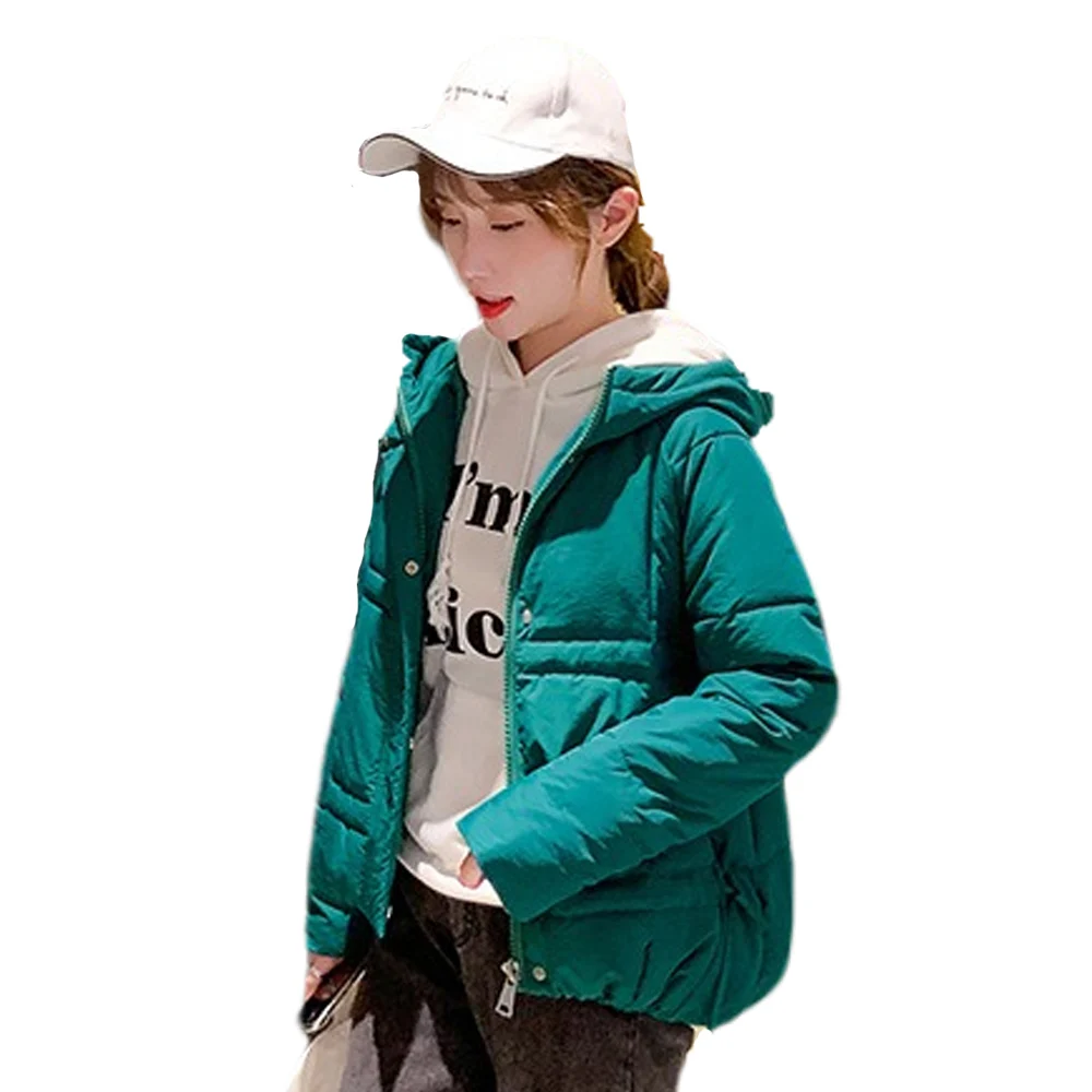 Зимняя куртка женская пуховая хлеб короткий абзац пуховик новинка 2019 женский