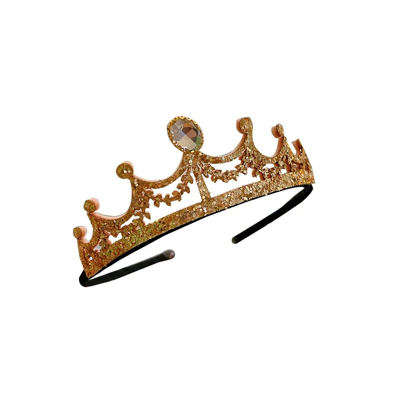 

2021 Children Cute Sweet Shiny Rhinestone Crown Hair Clips Headbands Baby Girls Lovely Hairpins Hairbands Kids Hair Accessories