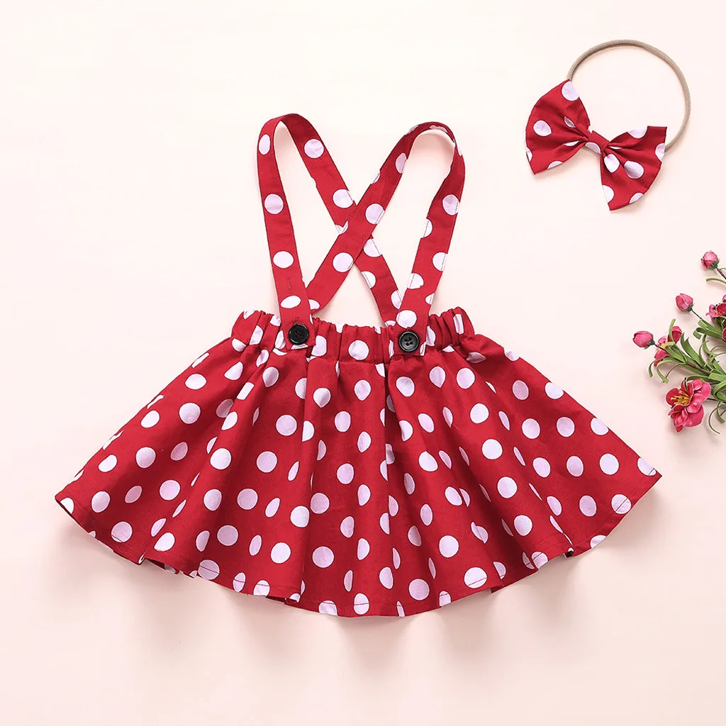 Одежда для маленьких девочек с принтом в горошек пуловер хлопковые топы бантом